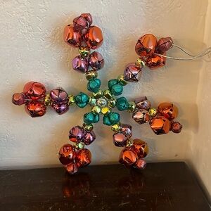 Jingle bells, Christmas star hanging decor